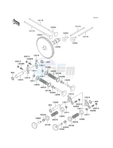 KAF 620 K [MULE 3010 TRANS4X4 HARDWOODS GREEN HD] (K6F-K8F) K6F drawing VALVE-- S- -_CAMSHAFT-- S- -