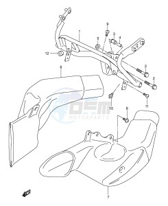 GSX1300R (E2) Hayabusa drawing COWL BODY INSTALLATION PARTS