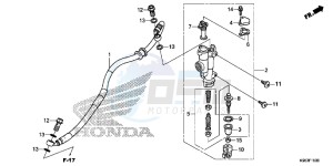 CRF250R Europe Direct - (ED) drawing REAR BRAKE MASTER CYLINDER