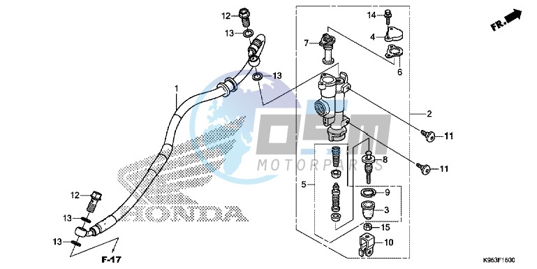 REAR BRAKE MASTER CYLINDER