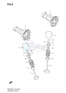 RM-Z450 EU drawing CAMSHAFT-VALVE