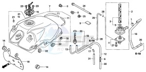 CBF600SA drawing FUEL TANK (CBF600S6/SA6)