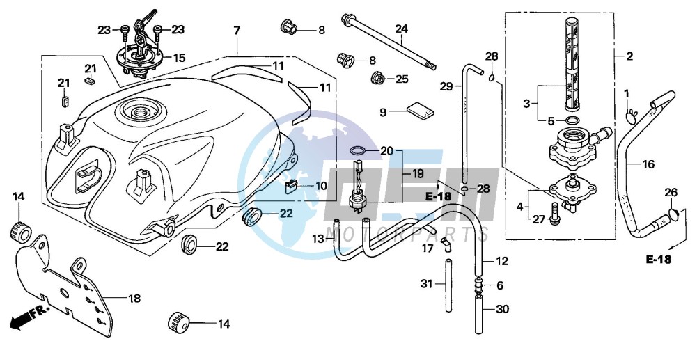 FUEL TANK (CBF600S6/SA6)