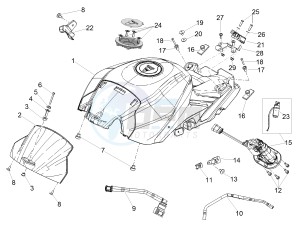 TUONO 1100 V4 RR E4 ABS (APAC) drawing Fuel tank