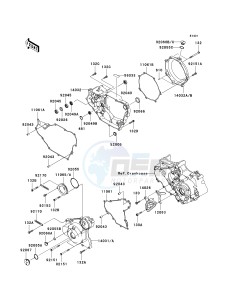 KSF 450 B [KFX450R MONSTER ENERGY] (B8F-B9FB) B8F drawing ENGINE COVER-- S- -