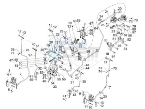 MP3 400 rl Touring drawing Brakes hose  - Calipers