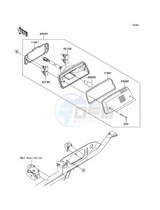 KVF750_4X4_EPS KVF750HCS EU drawing Taillight(s)