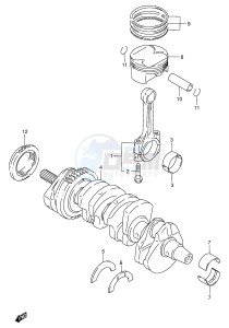 GSX-R750 (E2) drawing CRANKSHAFT