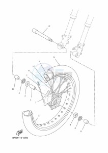 XTZ690 TENERE 700 (BMB9) drawing FRONT WHEEL