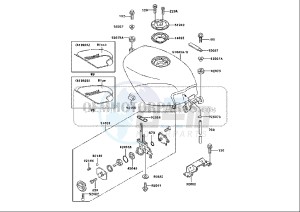 ZZR 250 (EU) drawing FUEL TANK