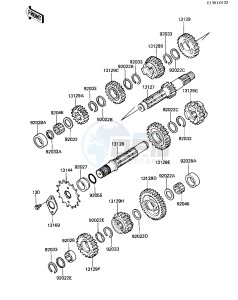 KL 600 B [KL600] (B1-B2) [KL600] drawing TRANSMISSION