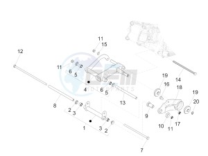 MP3 300 ie E4 LT BUSINESS - SPORT ABS (EMEA) drawing Swinging arm