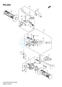 DR-Z125 (E28-E33) drawing HANDLE LEVER (MODEL L0)