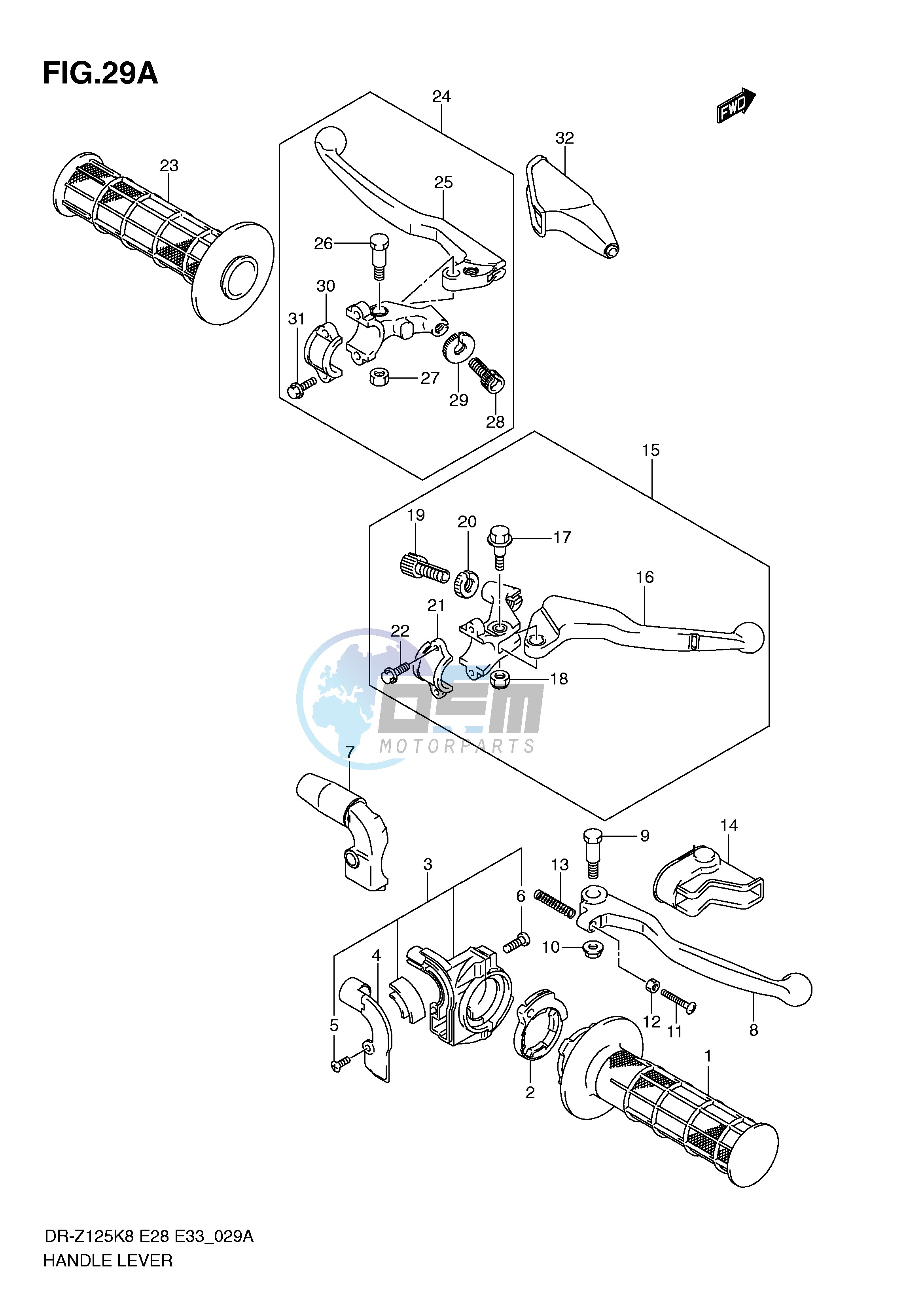 HANDLE LEVER (MODEL L0)