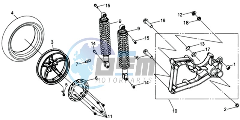 REAR WHEEL / REAR SUSPENSION