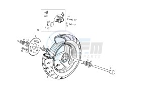 BOULEVARD - 125 CC 150 EU3 drawing FRONT WHEEL