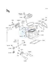 KX 125 M (M3) M3 drawing CYLINDER HEAD_CYLINDER