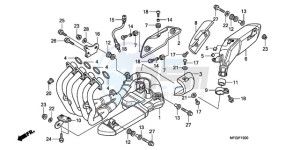 CB600FAA F / ABS CMF 25K drawing EXHAUST MUFFLER