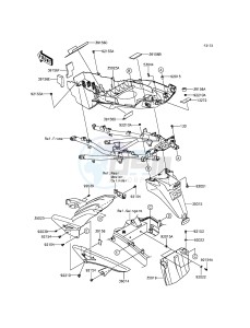 VERSYS 1000 KLZ1000BFF FR GB XX (EU ME A(FRICA) drawing Rear Fender(s)