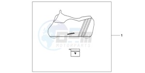 CB600F9 Europe Direct - (ED) drawing BODY COVER L