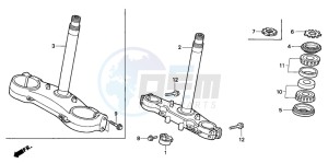 CR125R drawing STEERING STEM (CR125RL/RM/RN/RP/RR)