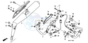 XL125VB drawing EXHAUST MUFFLER