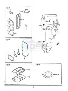 DT 75 drawing Gasket Set