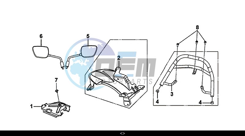 REAR FENDER REAR CARRIER