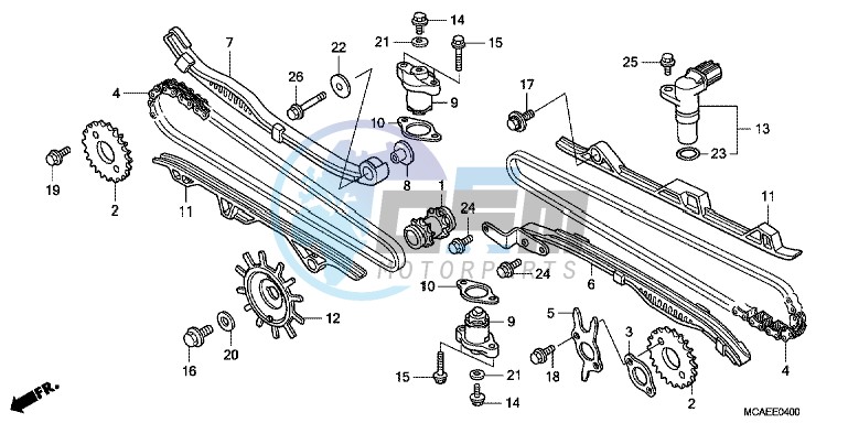 CAM CHAIN/TENSIONER