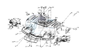 QUAD LANDER 300 drawing REAR FENDER