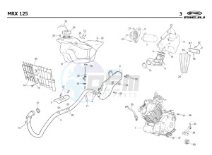 MRX-125-4T-YELLOW drawing HOSE CONNEXIONS TANKS