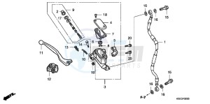 CRF150RC drawing FR. BRAKE MASTER CYLINDER