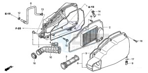 NSS250EX FORZA EX drawing AIR CLEANER