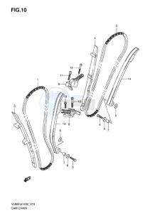 VL800C INTRUDER EU drawing CAM CHAIN