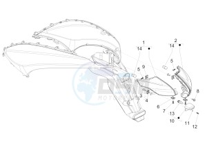 Beverly 300 ie ABS E4 (EMEA) drawing Rear headlamps - Turn signal lamps