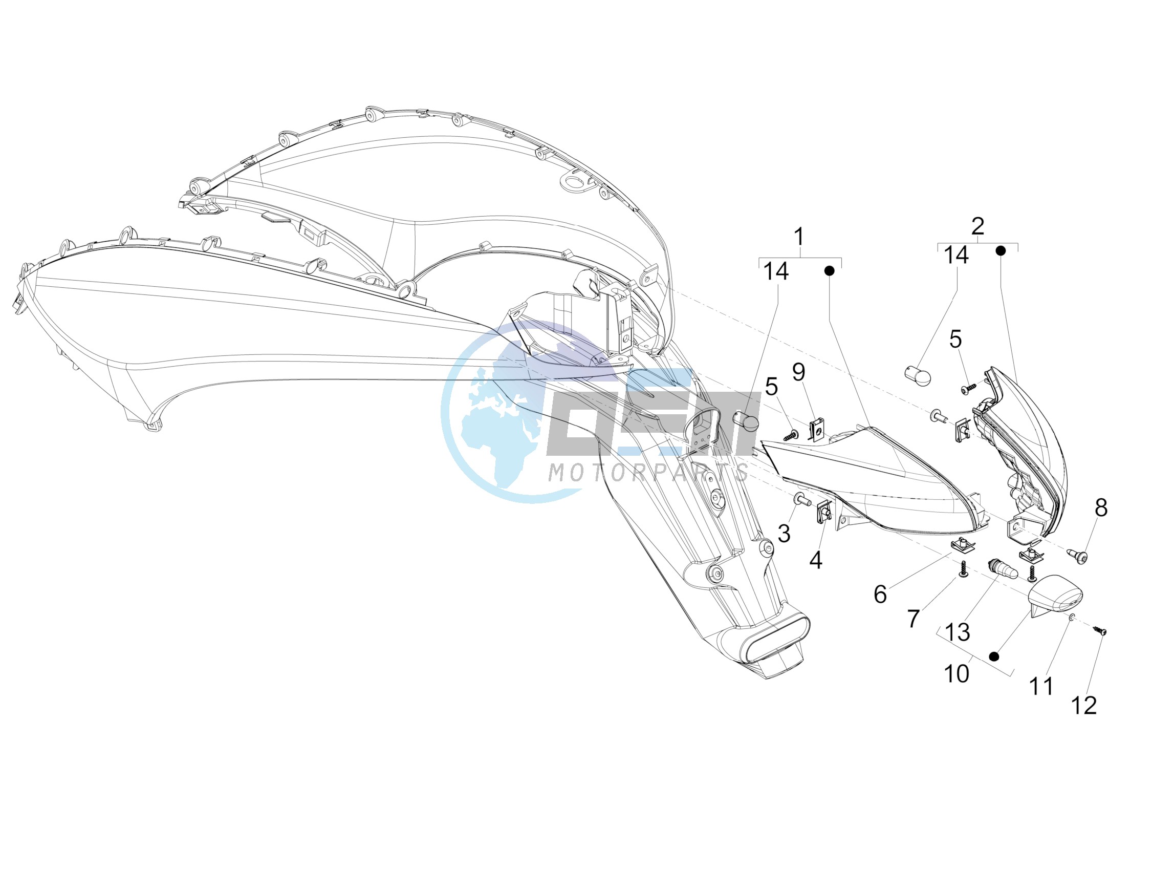 Rear headlamps - Turn signal lamps