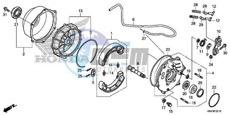 REAR BRAKE PANEL