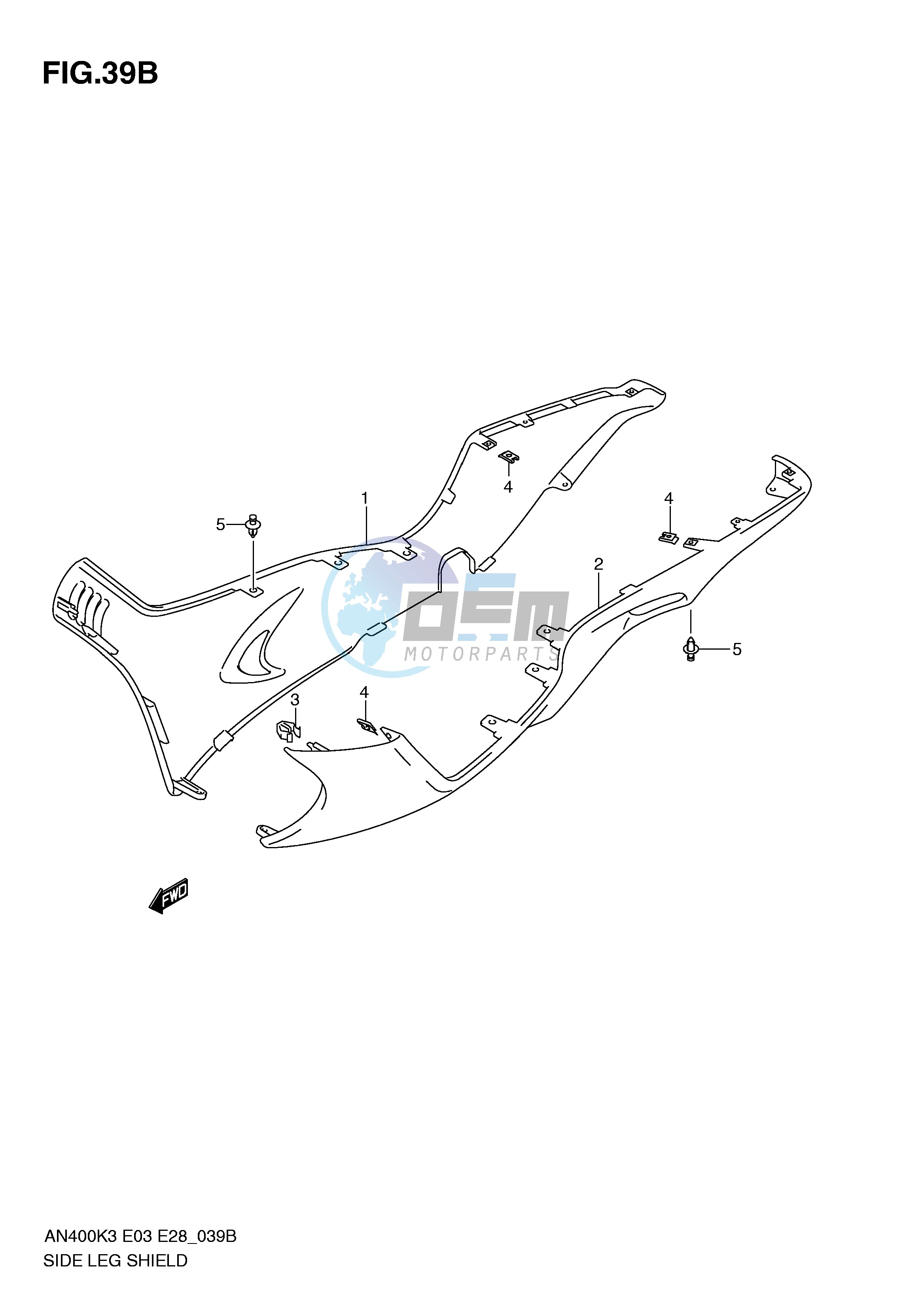 SIDE LEG SHIELD (AN400SK5 SK6)