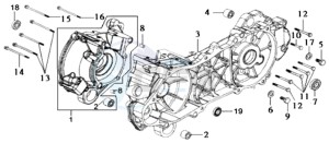 DD50 drawing CRANKCASE