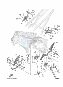 MT-09 MTN890-U (BMR1) drawing STAND & FOOTREST