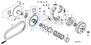 SCV100F9 Australia - (U) drawing DRIVEN FACE