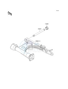 VN 1500 B [VULCAN 88 SE] (B1-B3) N7FA drawing SWINGARM