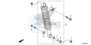 TRX420FMD TRX420 Europe Direct - (ED) drawing REAR CUSHION