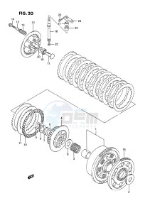 GSX-R750W (E2) drawing CLUTCH