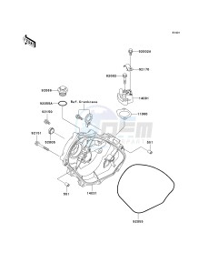 JH 1200 B [ULTRA 150] (B1-B3) [ULTRA 150] drawing ENGINE COVER-- S- -