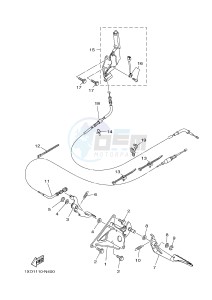 YXM700E YXM70VPXG VIKING EPS (B423) drawing PEDAL WIRE