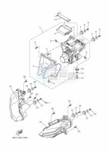 YZF125-A YZF-R125 (BNU1) drawing HEADLIGHT