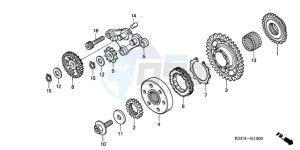 CRF250X9 Europe Direct - (ED / CMF) drawing STARTING CLUTCH