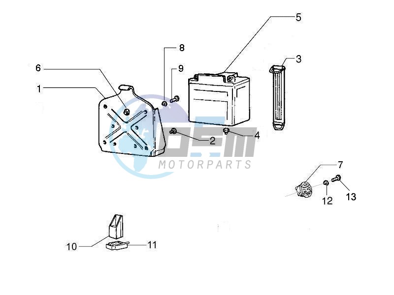 Control switches - Battery - Horn