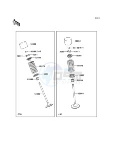 ER-6f EX650CBF GB XX (EU ME A(FRICA) drawing Valve(s)